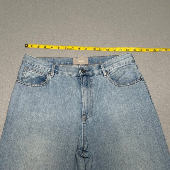 Everlane The Summer Wide Leg Jean Light Wash Jeans Size 29 Denim 100% Cotton - Picture 8 of 14